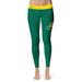 Women's Vive La Fete Green/Gold Northern Michigan Wildcats Solid Design Yoga Leggings