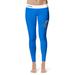 Women's Vive La Fete Blue/White Cal State San Bernardino Coyotes Solid Design Yoga Leggings