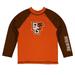 Infant Vive La Fete Orange/Brown Bowling Green St. Falcons Solid Contrast Rash Guard