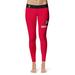 Women's Vive La Fete Red/Black Davidson Wildcats Solid Design Yoga Leggings