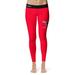 Women's Vive La Fete Red/Black Delaware State Hornets Solid Design Yoga Leggings