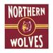 Northern State University Wolves 10'' x Retro Team Sign