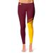 Women's Vive La Fete Maroon/Gold Central Michigan Chippewas Plus Size Color Block Yoga Leggings