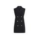 French Connection Women's WHISPER SLVLSS TUX DRESS - Size 14 Black