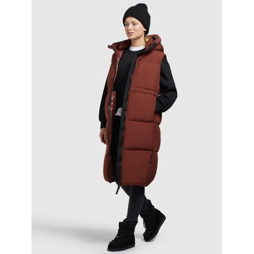 „Steppweste KHUJO „“ALVA““ Gr. XS, rot (rotbraun) Damen Westen Steppwesten“