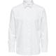 Langarmhemd SELECTED HOMME "REGETHAN SHIRT" Gr. M (48/50), N-Gr, weiß (bright white) Herren Hemden Langarm