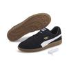Sneaker PUMA "HANDBALL", Gr. 43, schwarz-weiß (puma schwarz, puma weiß, gum), Leder, mehrfarbig, sportlich, Schuhe