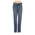 Gap Jeans - Mid/Reg Rise Straight Leg Denim: Blue Bottoms - Women's Size 27 - Stonewash