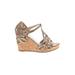 Adrienne Vittadini Wedges: Tan Shoes - Women's Size 8 1/2