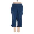 Women With Control Jeans - High Rise: Blue Bottoms - Size 5X Petite