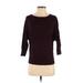 Ann Taylor LOFT Pullover Sweater: Burgundy Tops - Women's Size Small