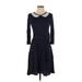 Hi There from Karen Walker Casual Dress: Blue Dresses - Women's Size X-Small