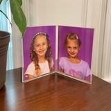 Azar Displays Clear Acrylic Double Photo Holder, Side by Side Dual Frame, Size 4"W x 6"H, 10-Pack Plastic | 6 H x 4 W x 0.2 D in | Wayfair 107726