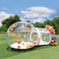 Connsann 8FT Commercial Grade Bubble Balloon House PVC Bubble Tent for Birthday Party, Weddings, Crystal | 78 H x 96 W x 96 D in | Wayfair