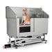 MoNiBloom Stainless Steel Pet Grooming Tub Electric Lift Height Dog Bath Washing Station | 46.5 H x 50.5 W x 24 D in | Wayfair A03-PGBT-004-50-E