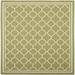 Green/White 0.25 in Area Rug - Winston Porter Herefordshire Geometric Green/Beige Indoor/Outdoor Area Rug, Polypropylene | 0.25 D in | Wayfair