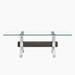 Ivy Bronx Tea Table.Dining Table.Contemporary Tempered Glass Coffee Table w/ Plating Metal Legs & MDF Crossbar, For Home & Office. Glass/Metal | Wayfair