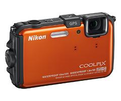 Nikon Coolpix AW100 Orange 16.0-Megapixel Digital Camera - Orange