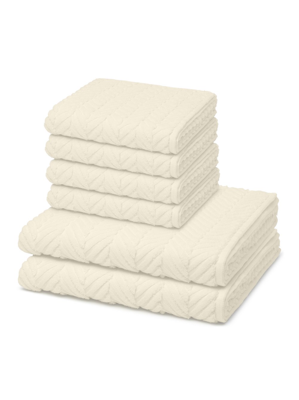 Ross Handtuchset 6-teilig Damen vanille, ONE SIZE Image