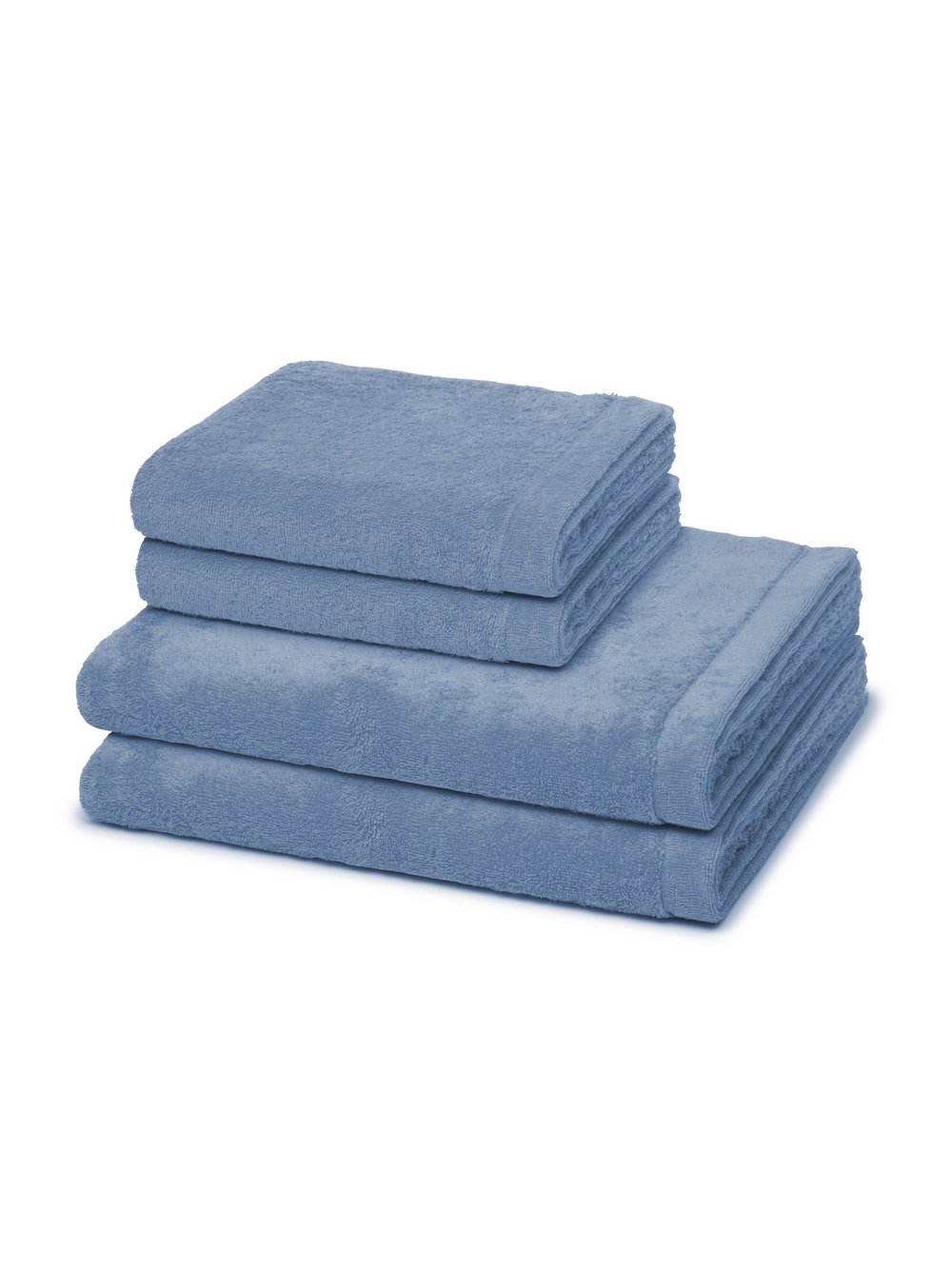 Cawö Handtuchset 2-teilig Damen blau, ONE SIZE Image