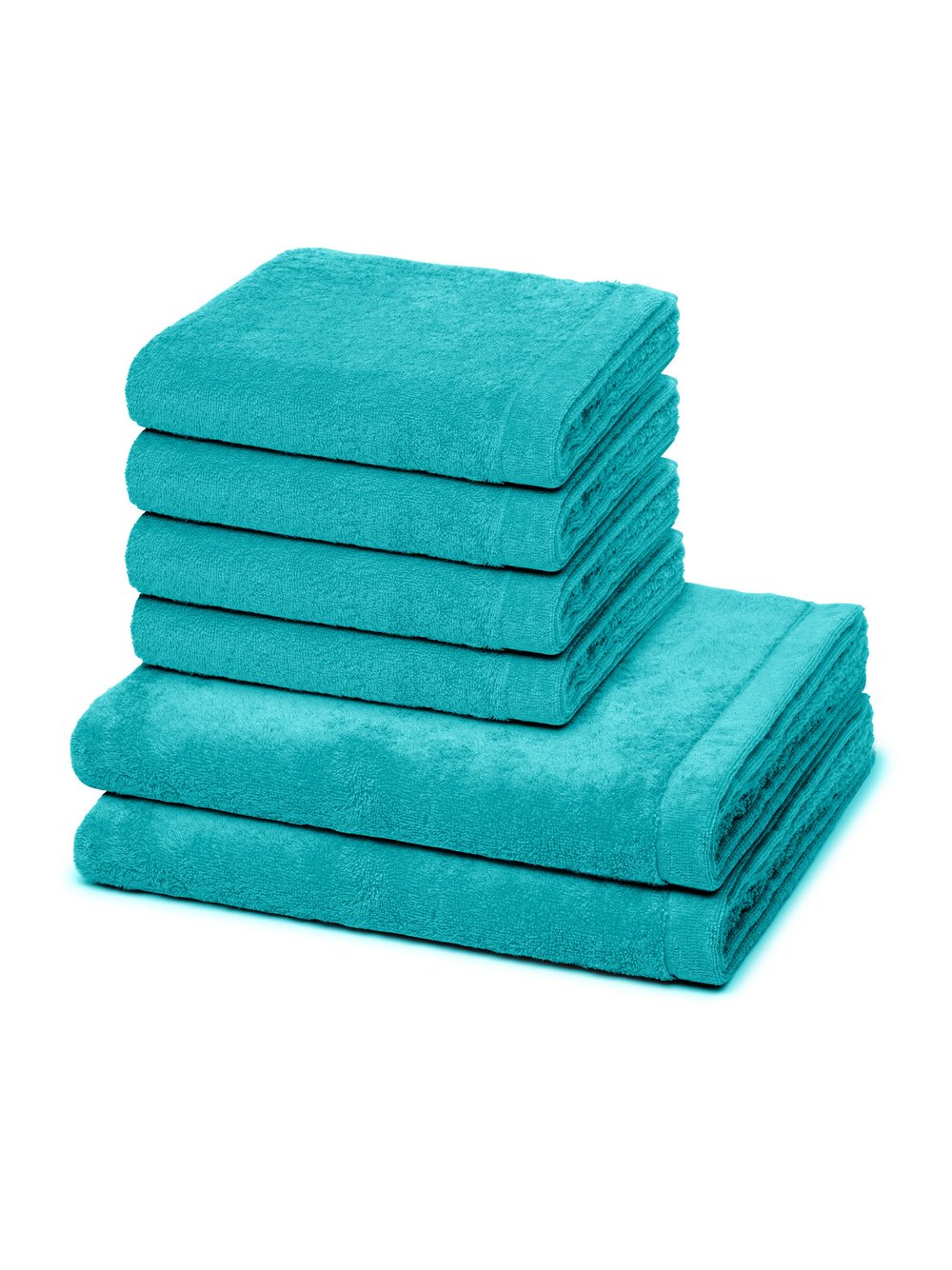 Cawö Handtuchset 6-teilig Damen türkis, ONE SIZE Image