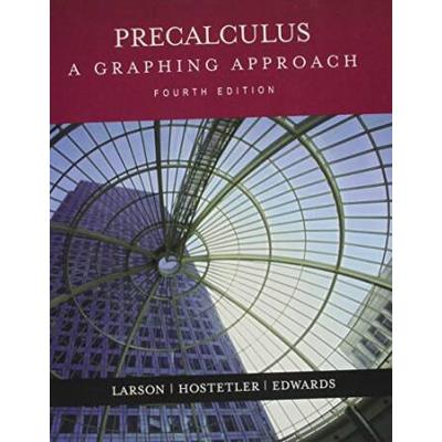 Precalculusa Graphing Approach With Math Space Cd th Ed Eduspace