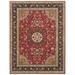 Canvello Tabriz Hand-Knotted Red Wool Area Rugs - 5'1" X 6'11" - Red - Navy - 5' 1" X 6'11"