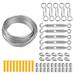 String Hanging Kit Stainless Steel Steel Wire Rope Heavy Duty Suspension Tool for Outdoor Garden Indoors