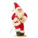 Santa Claus Doll Fireplac Indoor Party Santa Claus Skiing Figure Decor Style E