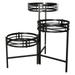 HYYYYH 102225 3-Tier Folding Plant Stand Black