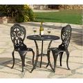 AFD Home Fiesta 3 Piece Bistro Set Brown