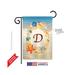 Breeze Decor 80160 Summer D Monogram 2-Sided Impression Garden Flag