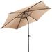 10 FT Outdoor Patio Umbrella Offset Market Shade Beige