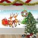 Qepwscx Christmas Garage Door Banner Large Merry Christmas Cover Door Decor Garage Banner for Outdoor Indoor Home Wall Photo Background Clearance