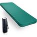 4 Inch Thick Self Inflating Sleeping Pad for Camping Comfort Memory Foam Mattress with Pump Sack to Adjust Firmness Portable 4 Season Camping Mattress for Tents Car Hiking Travel 80â€�LÃ—30â€�W Green