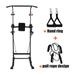 Power Tower Dip Station Adjustable Pull Up Bar for Home Gym Workout Black/White Adjustable Size with Push-Up Handles Sit Ups and Pull-Up Bar