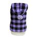 Hobeauty Pet Cotton Coat Plaid Dog Hoodie Sweater Winter Pet Sweater with Hood for Small Dogs Cats Indoor Outdoor Pet Clothing