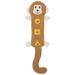 Honrane Interactive Dog Toy Dog Chew Toy Animal-shaped Pet Squeaky Toy for Interactive Teeth Cleaning Fun