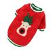 Dog Medium Dog Cat Christmas Coral Two-Legged Clothes Fighting Pet Clothes Puppy Clothes Boy Pajamas