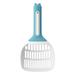 Biplut Kitten Litter Scoop Long Handle Easy Filtration Environmental Friendly Practical Cat Litter Shovel Pet Product (Blue)