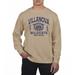 Men's Uscape Apparel Cream Villanova Wildcats Pigment Dyed Fleece Crew Neck Sweatshirt