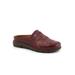 Women's San Marc Tooled Casual Mule by SoftWalk in Dark Red (Size 8 M)