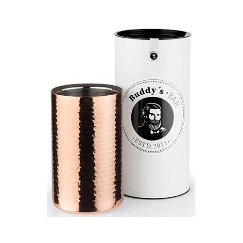 „Wein- und Sektkühler BUDDY’S „“Flaschenkühler““ Eiskübel rosegold (kupfer) Baraccessoires Weinaccessoires Fassungsvermögen 1 Liter, Edelstahl“