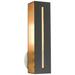 Soma 1 Light Textured Black with Brushed Nickel Accents ADA Singe Sconce