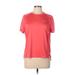 Nike Active T-Shirt: Red Activewear - Women's Size Large