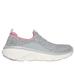 Skechers Women's Relaxed Fit: D'Lux Walker 2.0 - Bold State Slip-On Shoes | Size 9.5 | Gray/Pink | Textile/Synthetic | Vegan | Machine Washable