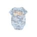 Baby Gap Short Sleeve Onesie: Blue Camo Bottoms - Size 3-6 Month