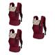 ibasenice 3pcs Backpack Baby Carrier Baby Sling Infant Carrier Baby Backpack Carrier Baby Chest Carrier Baby Carrier Sling Infant Comfortable Backpack Sling Wrap Before and After