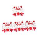 Gadpiparty 4 Sets Love Balloon Set Valentines Day Balloon Valentines Day Prop Balloons Marriage Anniversary Balloons Love Balloons Helium Balloon Decor I Love You Wedding Emulsion Bride