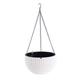 KRHINO Hanging Basket Wall Hanging Flower Pot Wall Decoration Hanging Basket Flower Basket Wall Hanging Flower Pot flowerpot (Color : White, Size : 13.8 * 22cm)